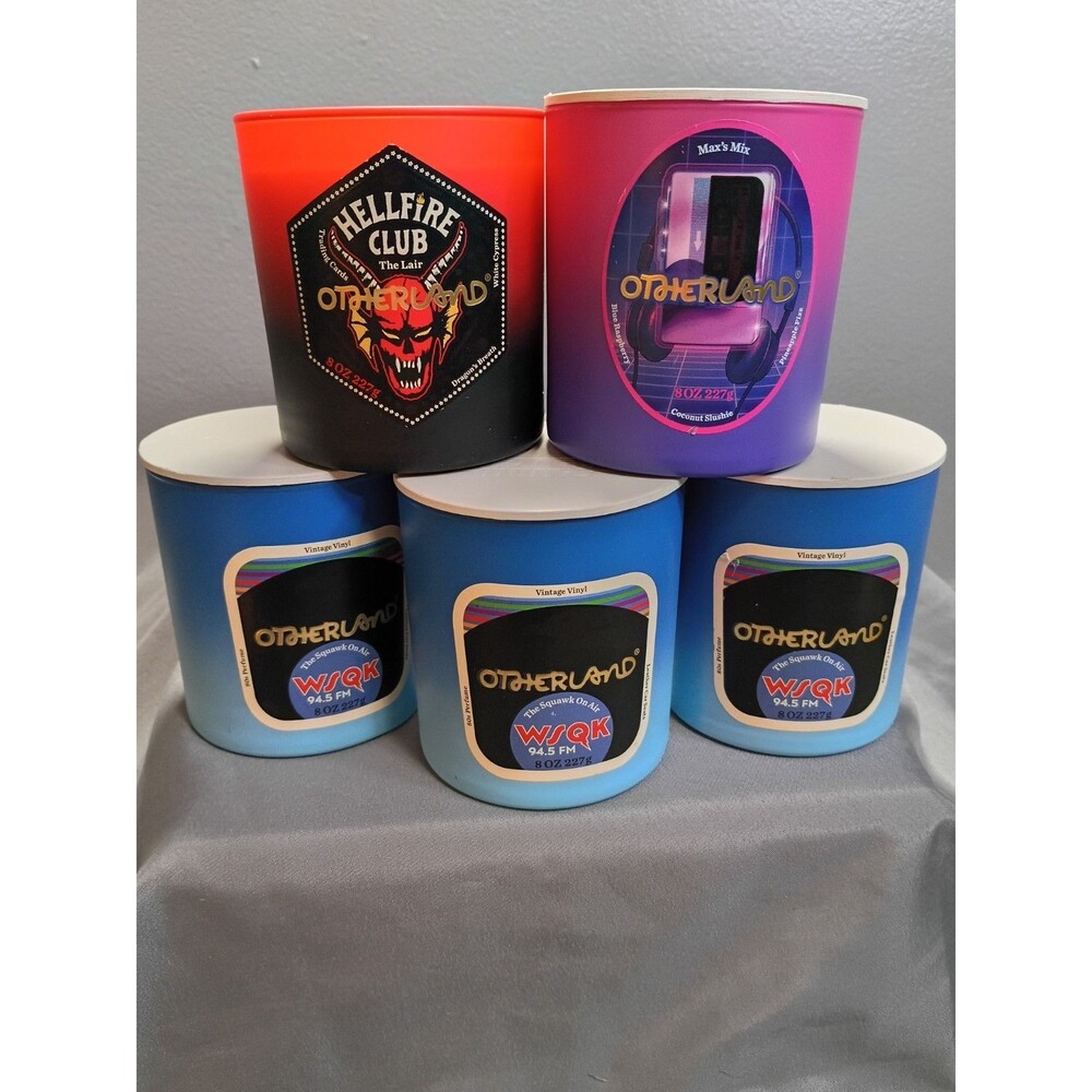 Official Stranger Things OTHERLAND Netflix Candle Set Of 5 Limited Edition